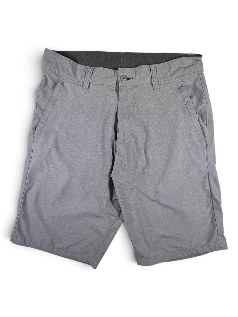 Burnside Men’s Gray Stretch Chino Shorts Performance Casual Golf Size 30